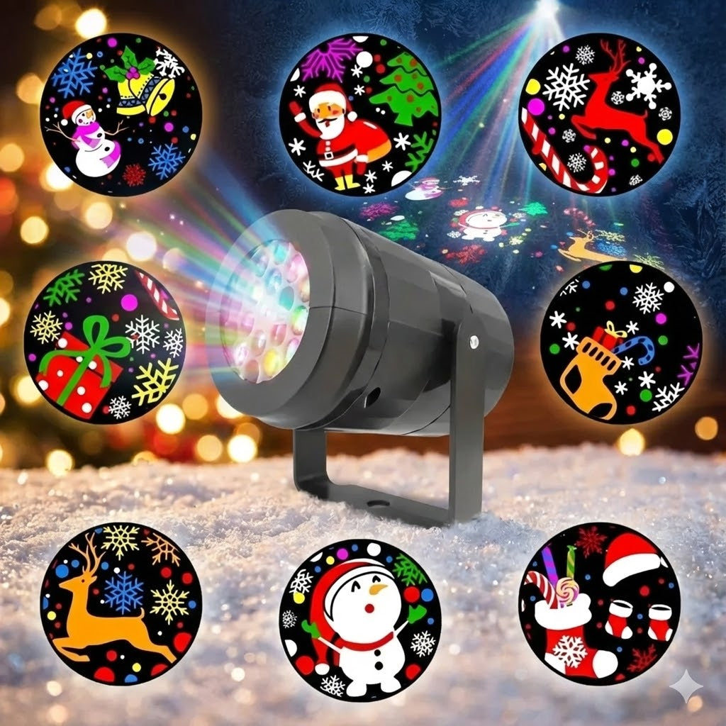 🎄Proyector de Luces LED Navideño – Magia Instantánea en tu Hogar🎄